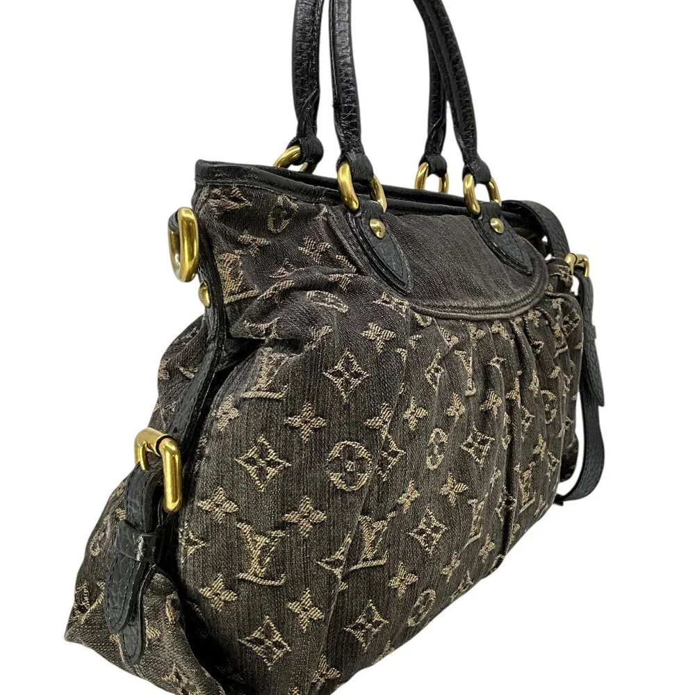 LOUIS VUITTON Monogram Denim Baggy PM Blue - Picture 4 of 11